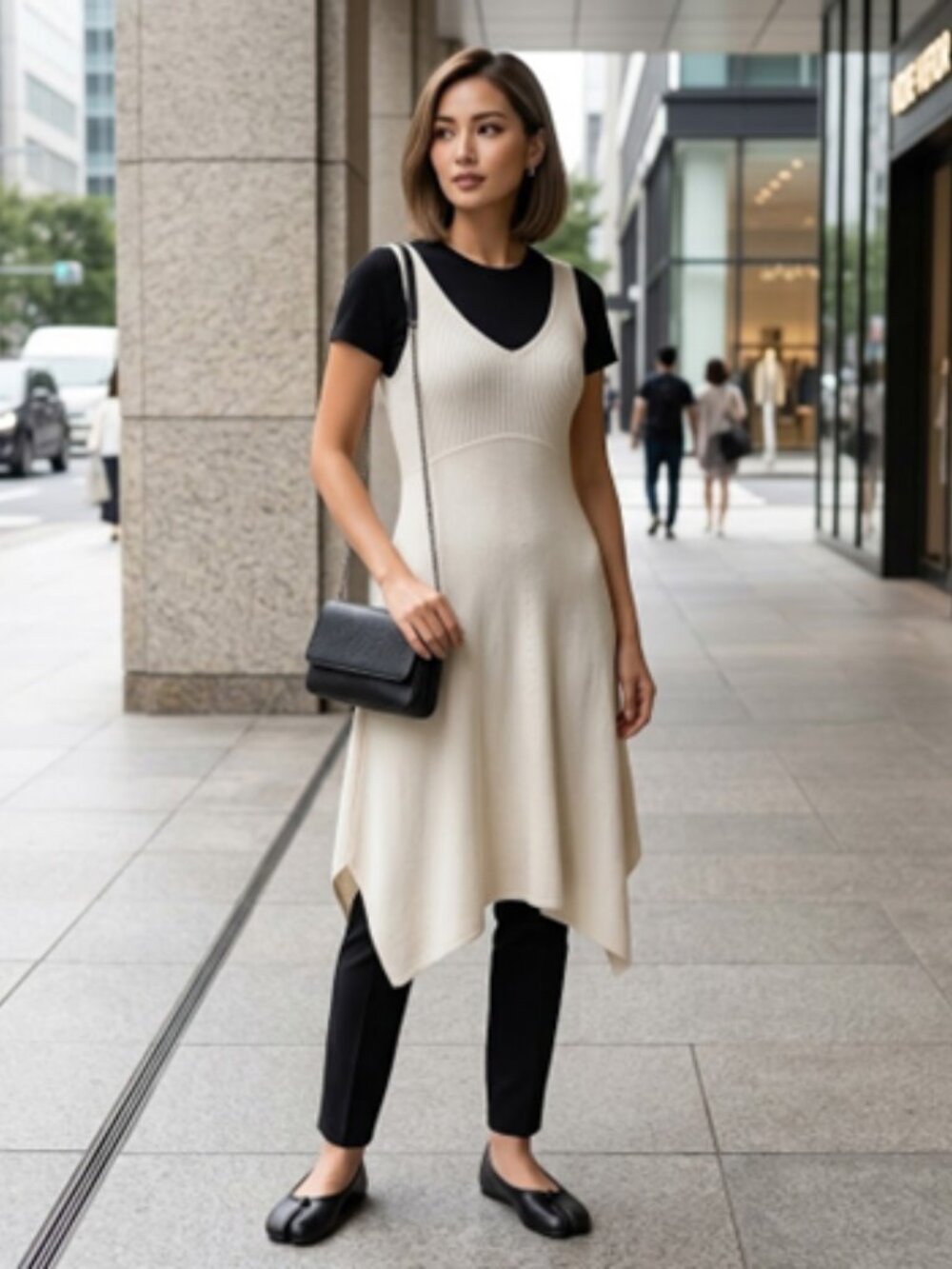 Eileen Fisher set. Jacket and dress, size S. Dress: 50% cotton, 42% viscose, 8%